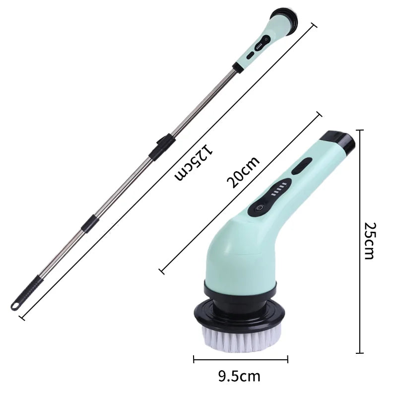 9-In-1 Electric Spin Scrubber - Cordless Power Cleaning Brush Kit