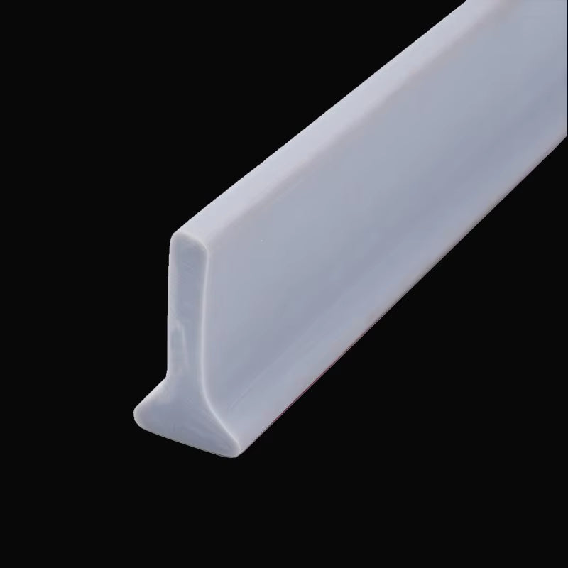 Bendable Silicone Shower Water Barrier - Self-Adhesive Stopper Strip