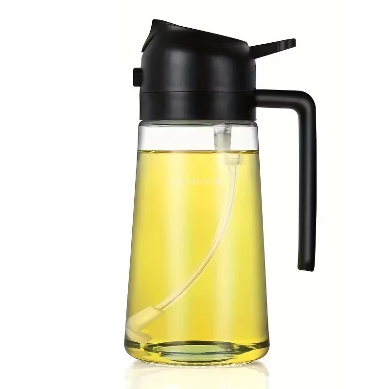 2-In-1 Olive Oil Sprayer & Dispenser - Portion-Control Spray Bottle