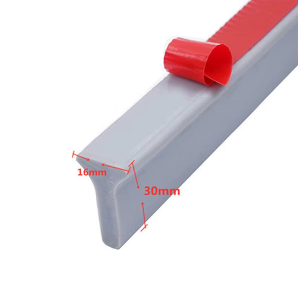 Bendable Silicone Shower Water Barrier - Self-Adhesive Stopper Strip