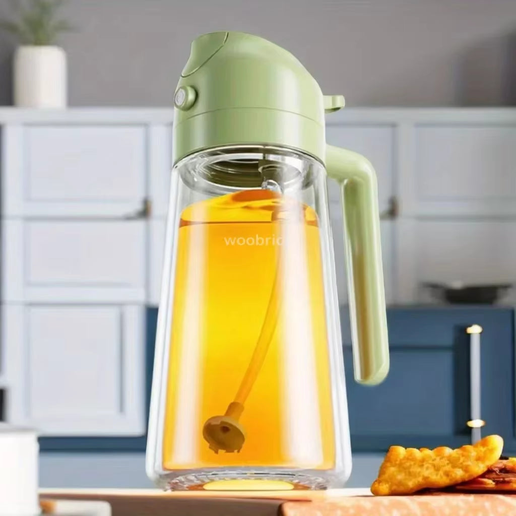 2-In-1 Olive Oil Sprayer & Dispenser - Portion-Control Spray Bottle