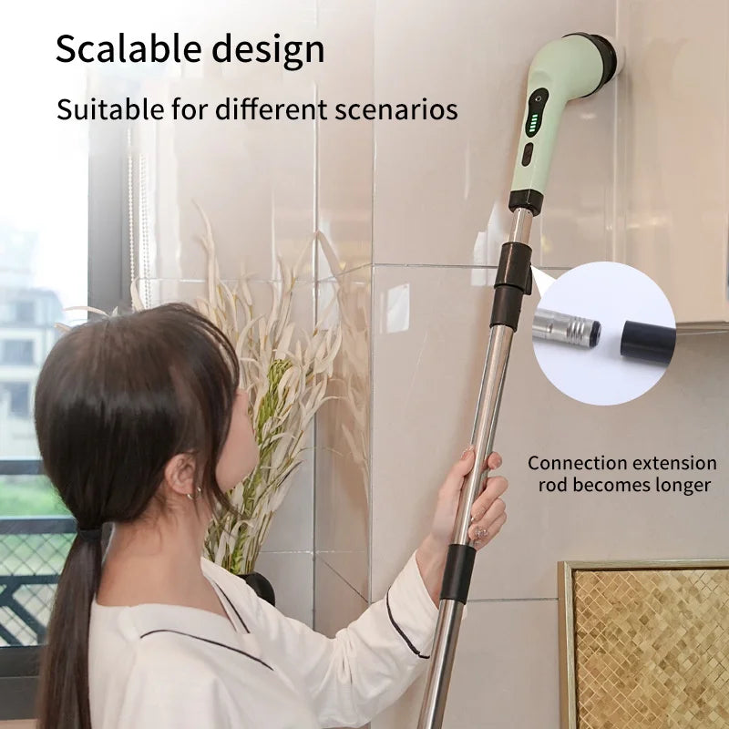 9-In-1 Electric Spin Scrubber - Cordless Power Cleaning Brush Kit
