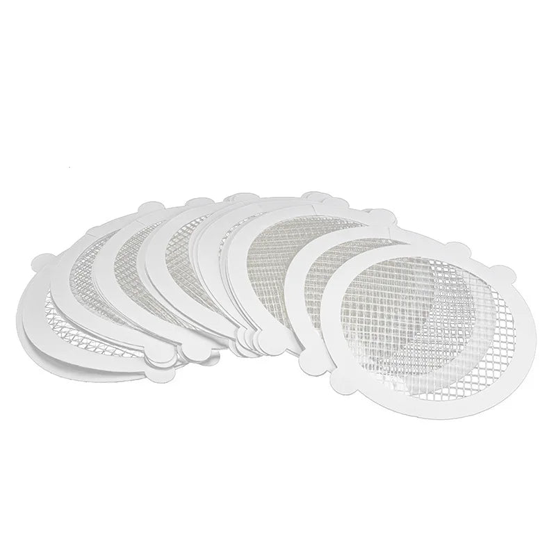 Disposable Hair Catchers for Shower Mesh Shower Drain Covers - Floor Sink Strainer Filter Mesh Stickers Bathroom Accessories
