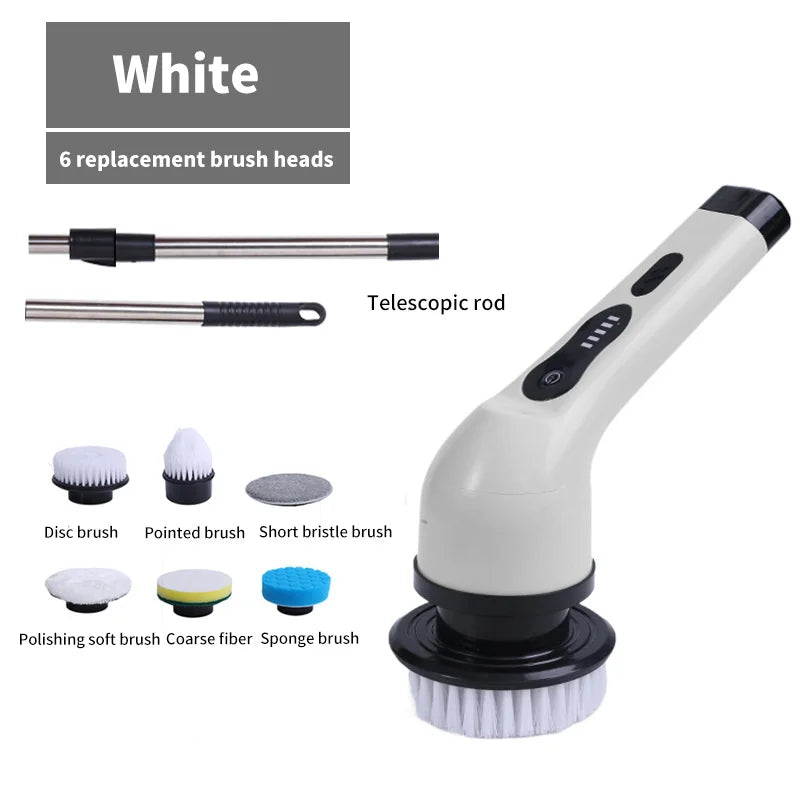 9-In-1 Electric Spin Scrubber - Cordless Power Cleaning Brush Kit