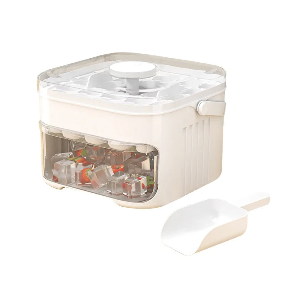 Ice cube maker color options red and white