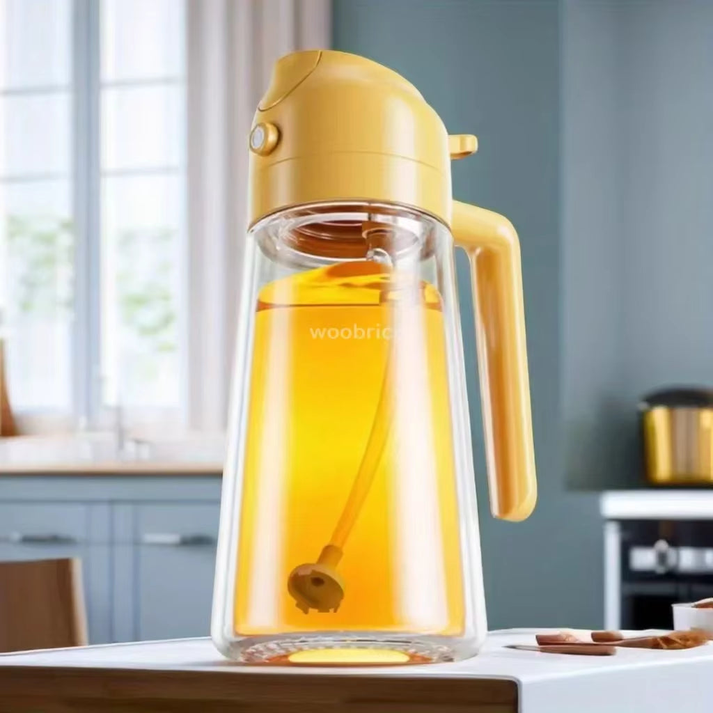 2-In-1 Olive Oil Sprayer & Dispenser - Portion-Control Spray Bottle