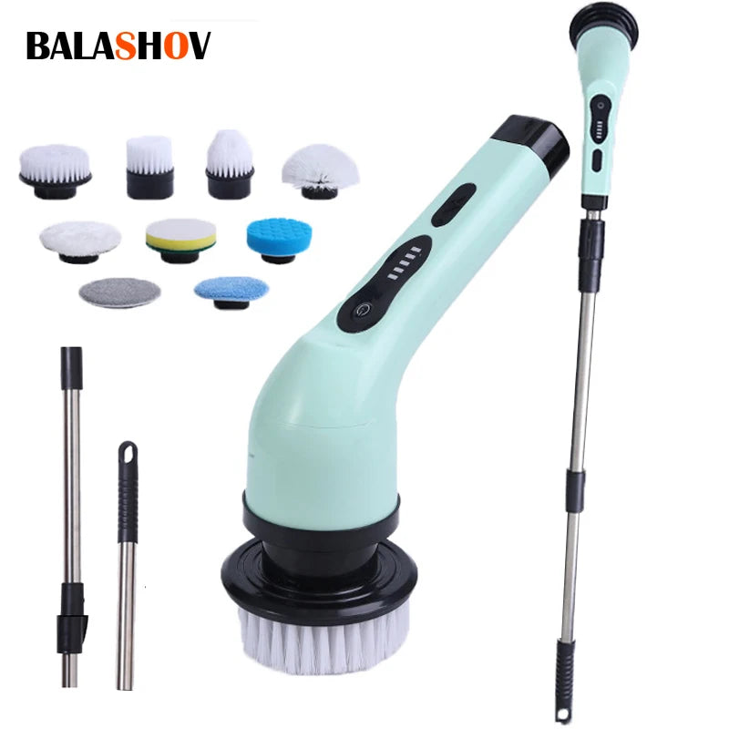 9-In-1 Electric Spin Scrubber - Cordless Power Cleaning Brush Kit