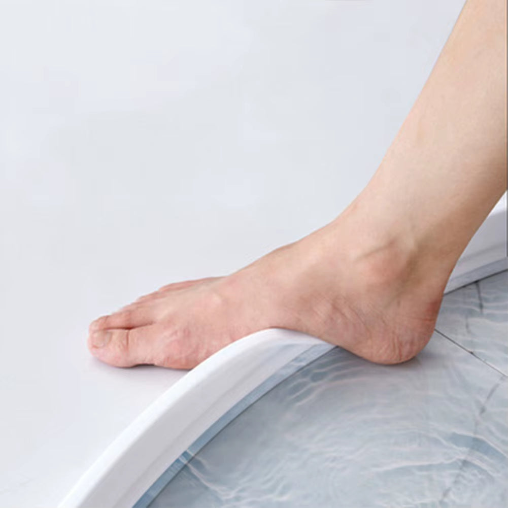 Bendable Silicone Shower Water Barrier - Self-Adhesive Stopper Strip